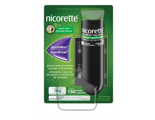 Nicorette Nicotine Quickmist Spray, 1mg, Fresh Mint - 150 Sprays