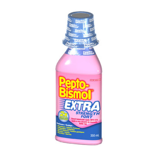 Pepto Bismol Extra Strength Liquid Antacid, Original Flavor, 350 mL