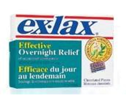 Ex-lax Gentle Overnight Laxative 15mg Chocolate – 18 Pieces