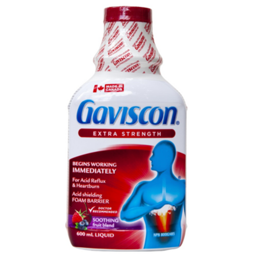 Gaviscon Extra Strength Soothing Liquid Fruit Blend, 600 mL