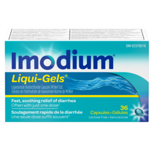 Imodium Liqui-Gels Antidiarrheal, 2 mg, 36 Capsules