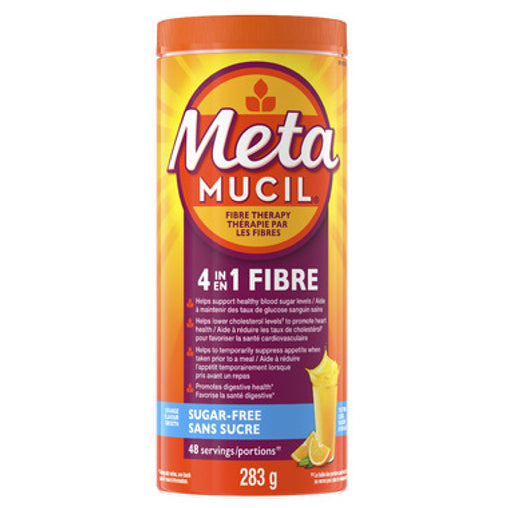 Metamucil Fibre Therapy 4-in-1 Smooth Texture Powder, Sugar-Free Orange, 283 g