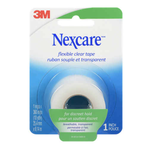 Nexcare Flexible Clear Tape 1 inch - 1 Count