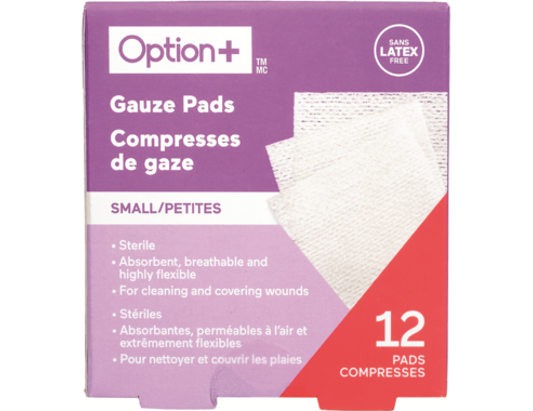 Option+ Sterile Gauze Pads, 2 x 2 in - 12 Pads current product packaging