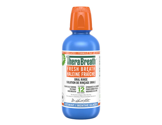 TheraBreath Fresh Breath Oral Rinse Icy Mint - 473 mL product image