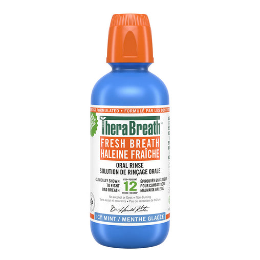 TheraBreath Fresh Breath Oral Rinse Icy Mint - 473 mL product image
