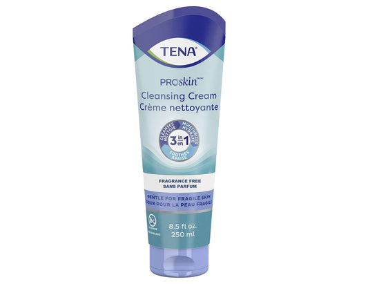 TENA ProSkin Cleansing Cream, Unscented - 250 mL product packaging