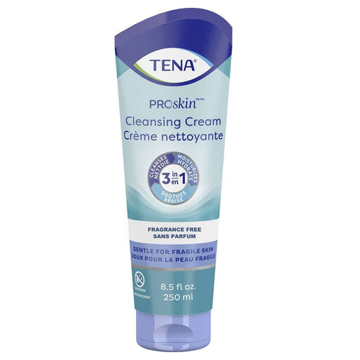 TENA ProSkin Cleansing Cream, Unscented - 250 mL product packaging