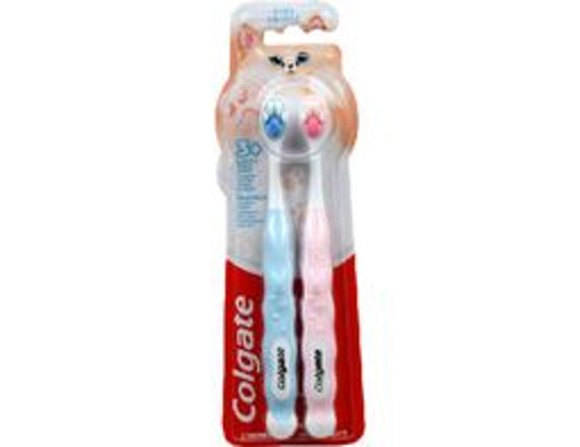 Colgate Kids Animal Paws Soft Toothbrushes - 2 Pack current product packaging