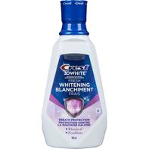 Crest 3D White Fresh Whitening Mouthwash Arctic Mint - 946 mL current product packaging