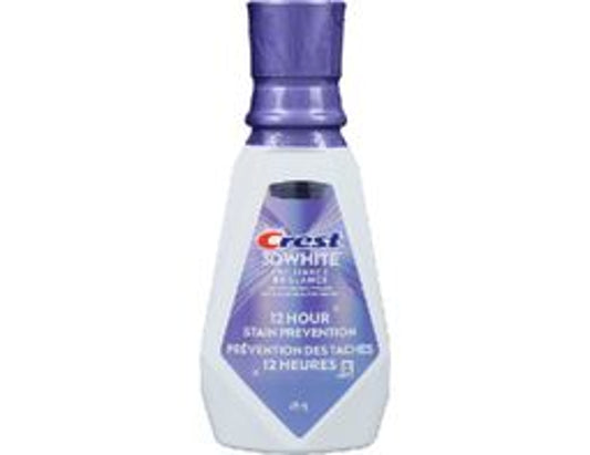 Crest 3D White Brilliance Stain Prevention Mouthwash - 473 mL current product packaging