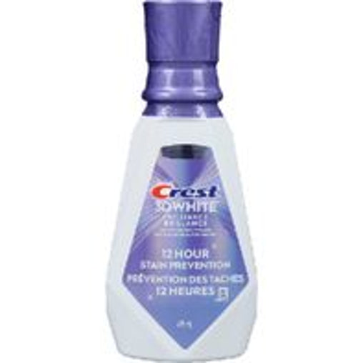 Crest 3D White Brilliance Stain Prevention Mouthwash - 473 mL current product packaging