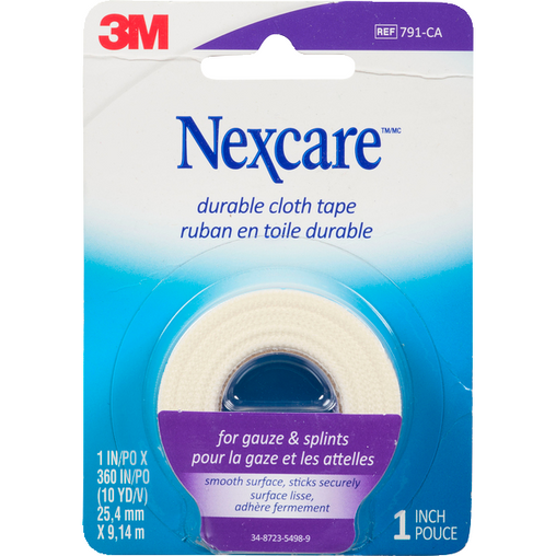 Nexcare Durable Cloth First Aid Tape - 1 Roll product packaging