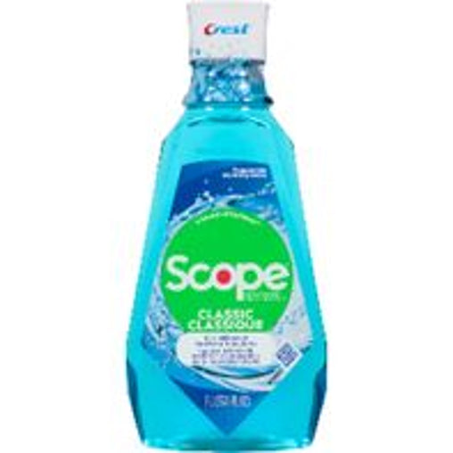 Scope Classic Cool Peppermint Mouthwash - 1 L current product packaging