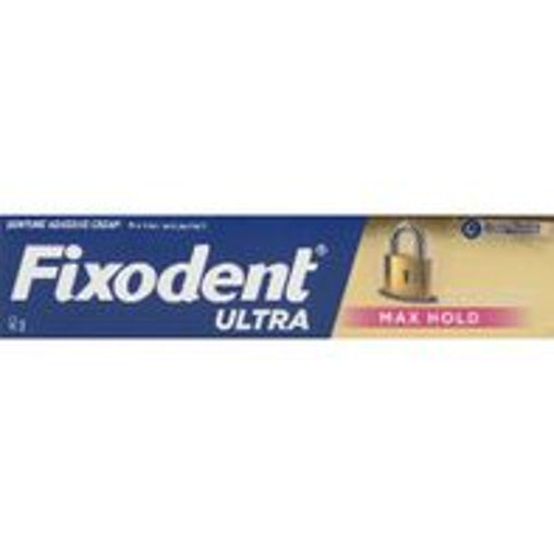 Fixodent Ultra Max Hold Denture Adhesive Cream - 62 g current product packaging