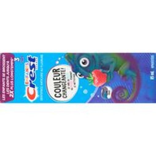 Crest Advanced Kids Chameleon Strawberry Toothpaste - 85 mL current product packaging