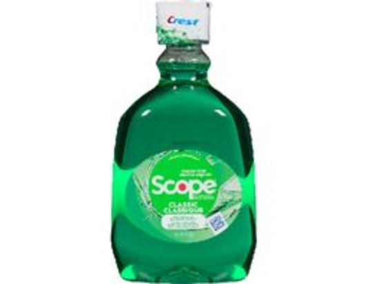 Scope Classic Original Mint Mouthwash - 1.5 L current product packaging