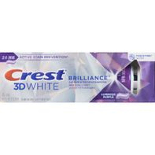 Crest 3D White Brilliance Luminous Purple Toothpaste - 85 mL current product packaging