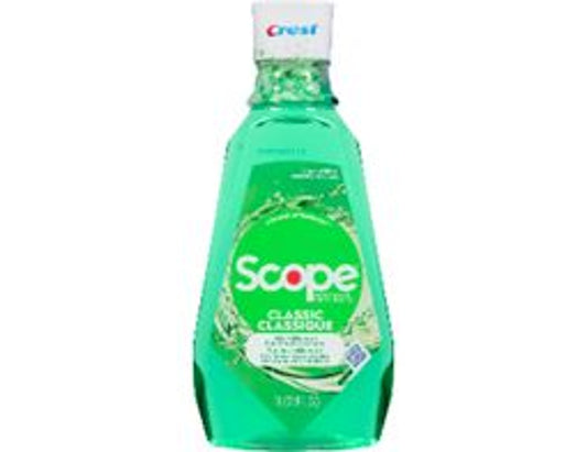 Scope Classic Original Mint Mouthwash - 1 L current product packaging