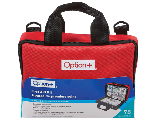 Option+ Home & Office First Aid Kit - 78 Items current product packaging