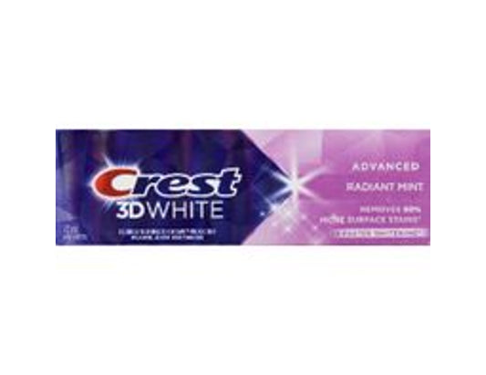 Crest 3D White Advanced Radiant Mint Toothpaste - 70 mL current product packaging