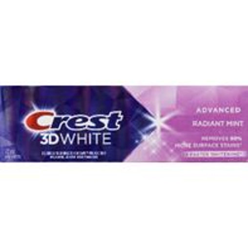 Crest 3D White Advanced Radiant Mint Toothpaste - 70 mL current product packaging