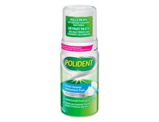 Polident Fresh Cleanse Denture Cleaner Foam - 125 mL current product packaging
