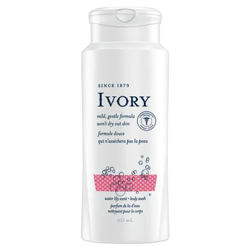 Ivory Clean Body Wash Water Lily Scent, 621 mL