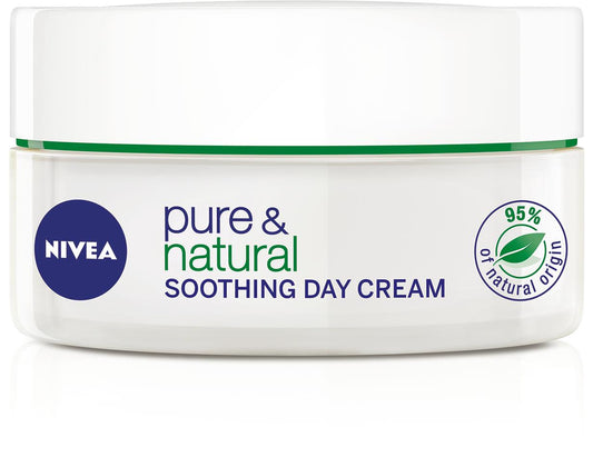 NIVEA Pure & Natural Soothing Day Care - 50 mL product packaging