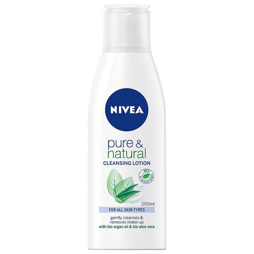 Nivea Pure & Natural Cleansing Lotion Argan Oil & Aloe Vera – 200mL