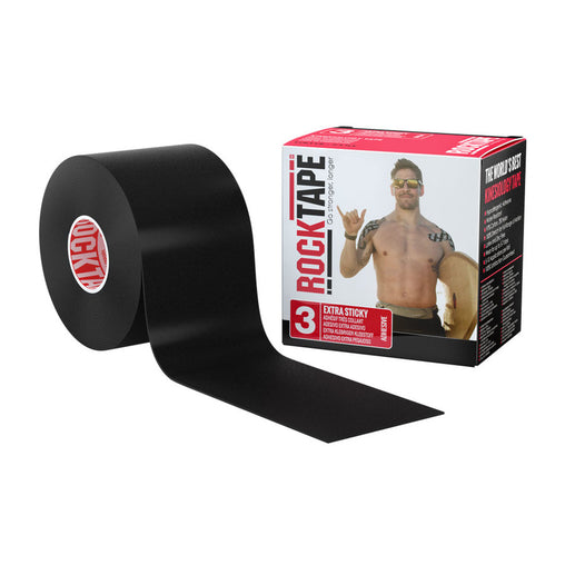 RockTape Extra Sticky Kinesiology Tape, Level 3, 1 Roll