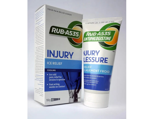 Rub A535 Injury Ice Cooling Pain Relief Gel - 150 g product packaging