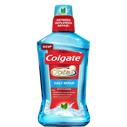 Colgate Total Daily Repair Mouthwash, Fresh Mint - 1 L product packaging