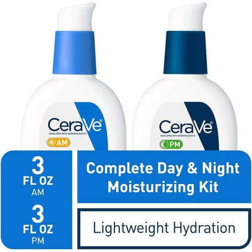 CeraVe AM/PM Face Moisturizing Lotion Bundle: (AM Face Moisturizer, SPF 30 - 89 mL) & (PM Face Moisturizer – 89 mL)