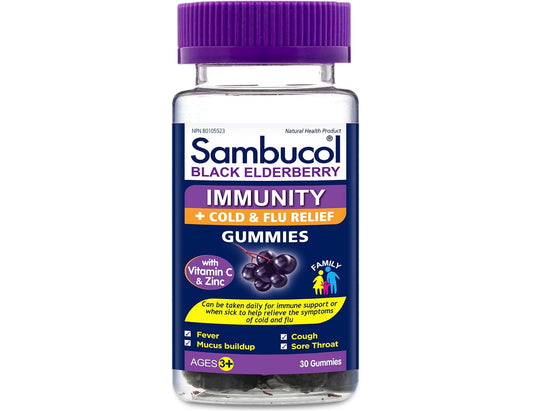 Sambucol Black Elderberry Immunity Gummies - 30 Count