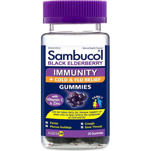 Sambucol Black Elderberry Immunity Gummies, 30 Count