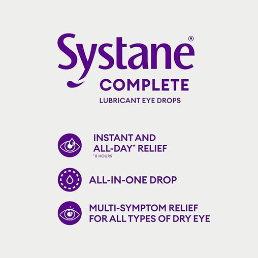 Systane Complete Lubricant Eye Drops Twin Pack - 2 x 10 mL