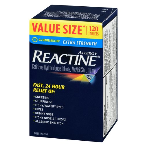 Reactine Extra Strength 10 mg Tablets (48 + 20 Count)