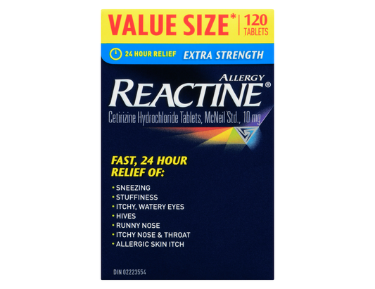 Reactine Extra Strength 10 mg Tablets (48 + 20 Count)