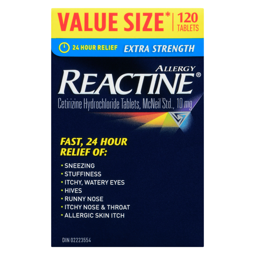 Reactine Extra Strength 10 mg Tablets (48 + 20 Count)