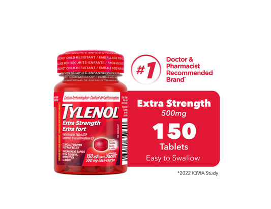 Tylenol Extra Strength 500 mg eZtabs - 150 Tablets