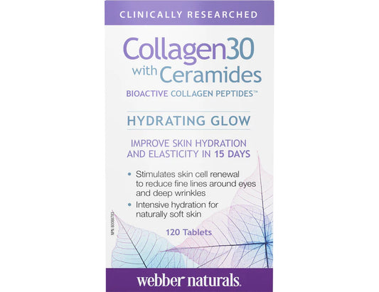 Webber Naturals Collagen30 with Ceramides Tablets - 120 Count