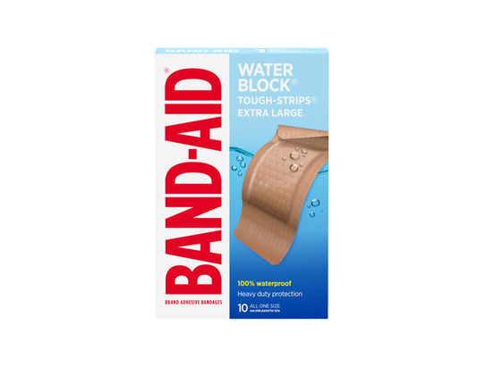 Band-Aid Water Block Tough-Strips Extra Large (10 ct)