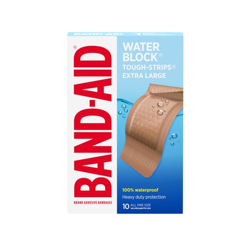 Band-Aid Water Block Tough-Strips Extra Large – 10 ct