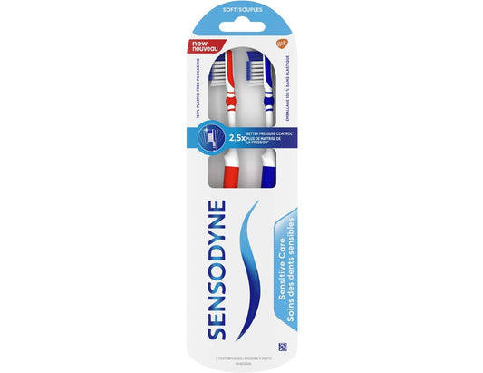 Sensodyne Sensitive Care Soft Toothbrushes - 2-Pack product packaging