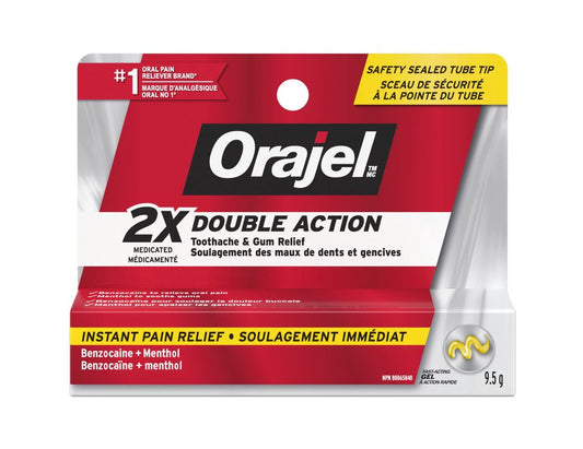 Orajel Double Action Instant Pain Relief Gel – 9.5g