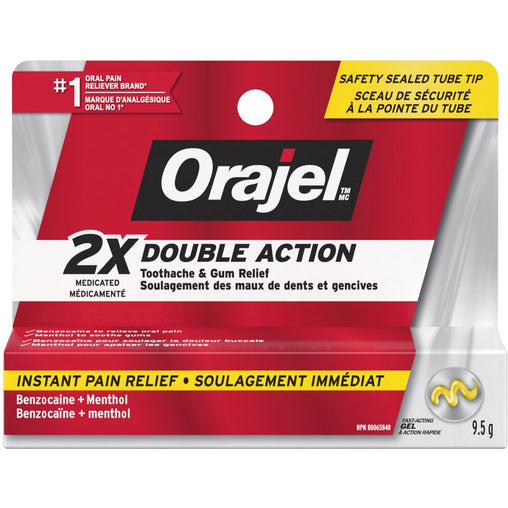 Orajel Double Action Instant Pain Relief Gel – 9.5g