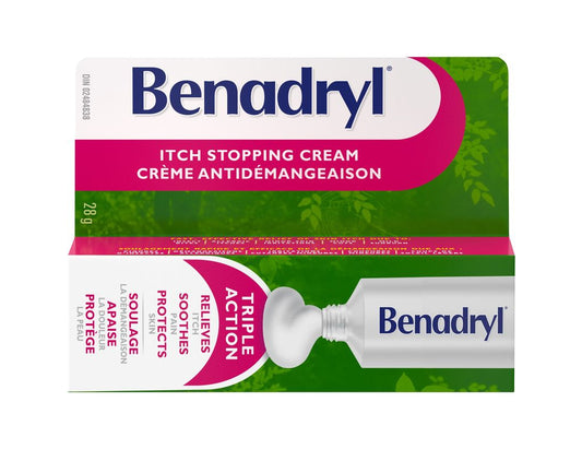 Benadryl Triple Action Itch Stopping Cream, 28g