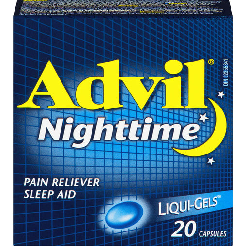 Advil Nighttime Pain Reliever Liqui-Gels – 20 Capsules