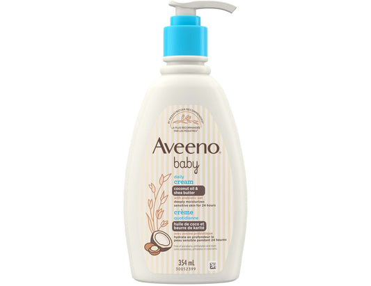 Aveeno Baby Daily Moisture Cream with Coconut Scent - 354 mL product packaging